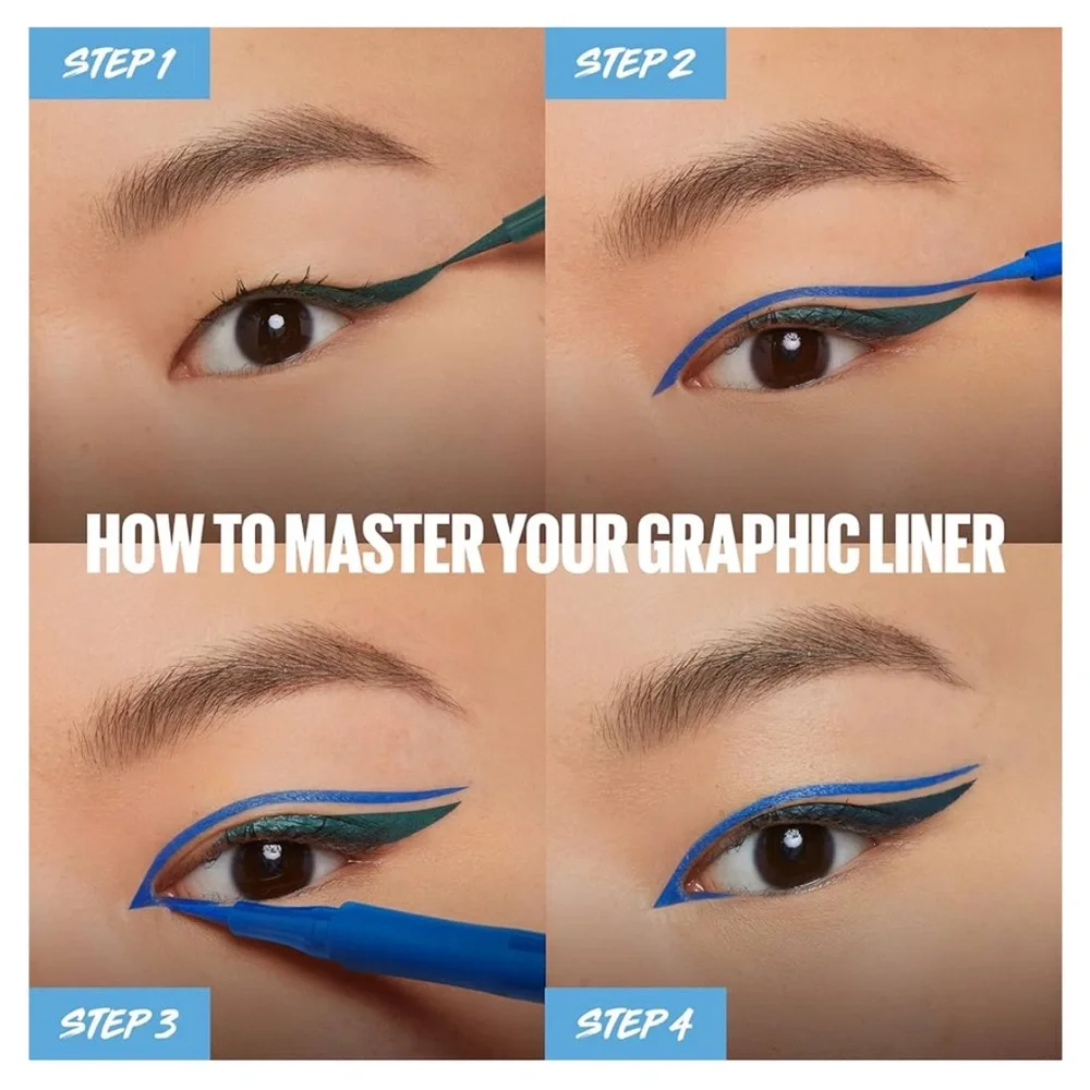 🆕 MAYBELLINE Master Precise All Day Liquid Eyeliner, Waterproof 113 Cobalt Blue